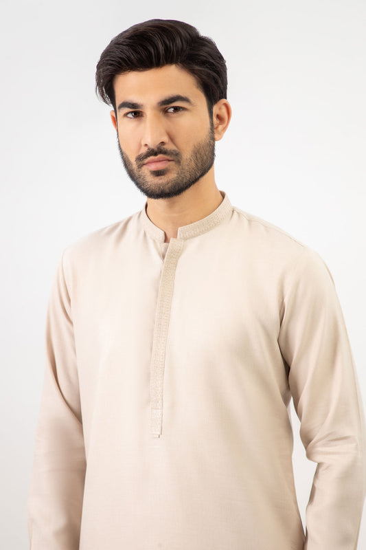 Men Shalwar Kameez L.Fawn - Stylish Garments