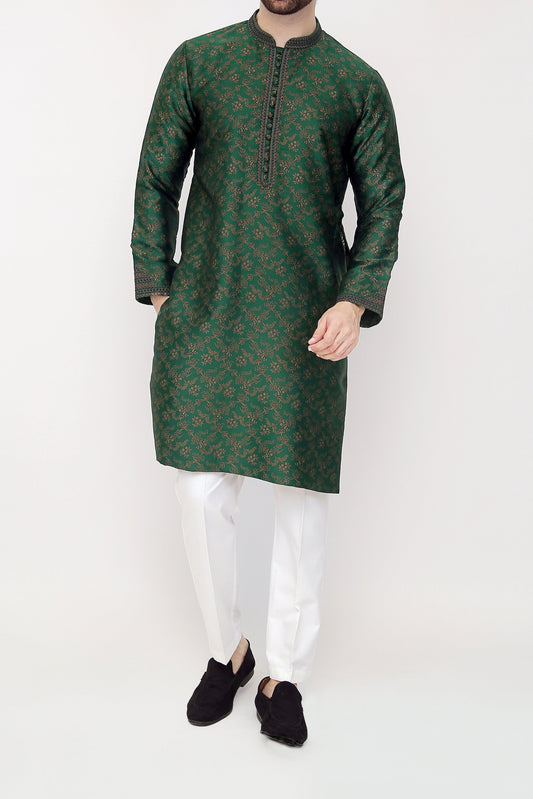 Green Formal Kurta