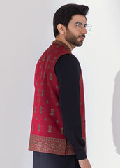 Red Full Embroidered Waistcoat