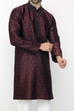 Branded mehroon kurta designs