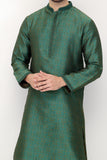 Blended fabric green kurta