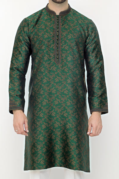 Green Casual Kurta