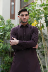 Mehroon Embroidered Kameez Shalwar S5-30