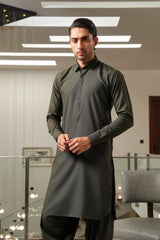 Green Embroidered Kameez Shalwar S5-31
