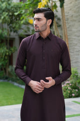 Mehroon Embroidered Kameez Shalwar S5-30
