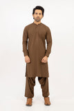 Men Shalwar Kameez Brown - Stylish Garments