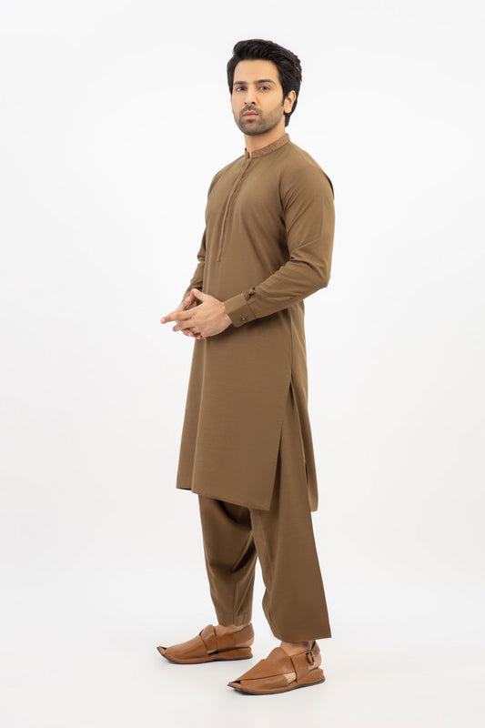 Men Shalwar Kameez Golden - Stylish Garments