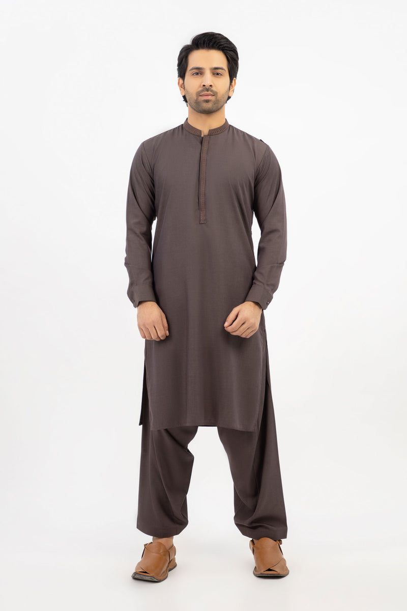 Beige Men Shalwar Kameez - Stylish Garments