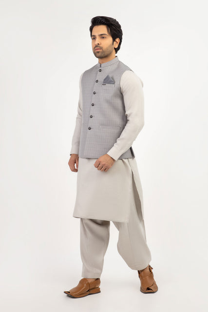Men Waistcoat Grey - Stylish Garments