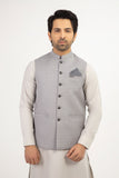 Men Shalwar Kameez With Waistcoat White / Grey - Stylish Garments