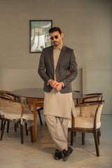 Charcoal Gray Blazer CS-298