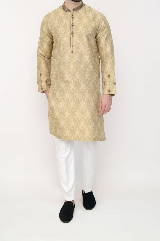 Beige Kurta Style