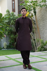 Mehroon Embroidered Kameez Shalwar S5-30