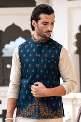 Royal Teel Embroidered Waist Coat S8W-16