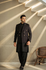 Black Double Breasted Blazer CS-100