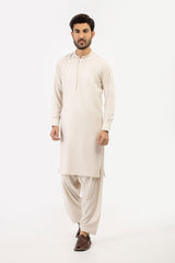 Men Shalwar Kameez Light Fawn - Stylish Garments