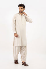 Men Shalwar Kameez Light Fawn - Stylish Garments