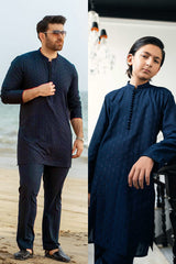 Blue Embroidered Kurta Trouser ( FD-5062 & K-3725 )