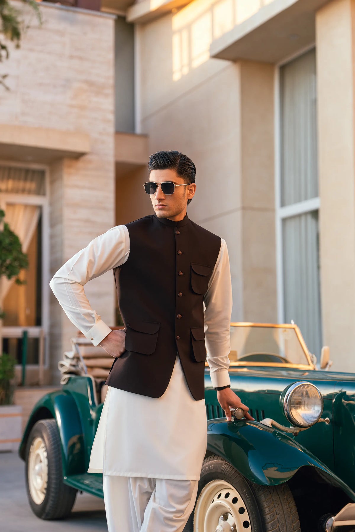 Deep Plum Suiting Waistcoat WS-2030