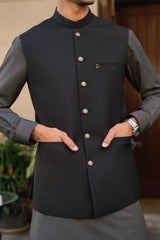 Dark Grey Suiting Waistcoat WS-2036