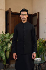 Black Suiting Waistcoat Suit WS-244-118
