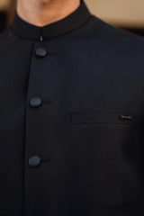 Black Suiting Waistcoat Suit WS-244-118