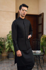 Black Suiting Waistcoat Suit WS-244-118