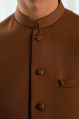 Camel Brown Suiting Waistcoat W-2025