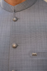 Cloud Gray Suiting Waistcoat WS-2038