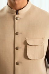 Cream Suiting Waistcoat W-2026