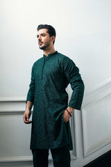 Green Embroidered Kurta Trouser FD-5073