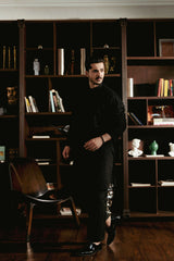 Black Embroidered Kurta Trouser Kurta FD-5071