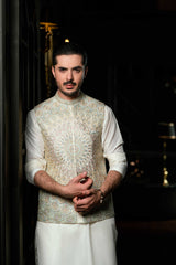 Embroidered Persian Waistcoat W-4017