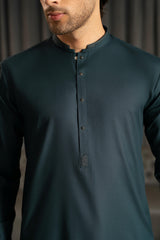 Tale Green Embroidered Kameez Shalwar S5-39