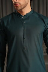 Tale Green Embroidered Kameez Shalwar S5-39