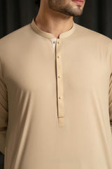 Camel Embroidered Kameez Shalwar S5-15