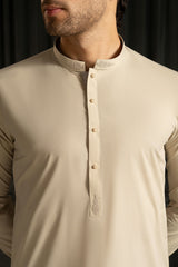 Ivory Embroidered Kameez Shalwar S5-22