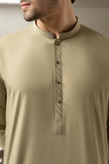 Fawn Embroidered Kameez Shalwar S5-24