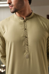 Fawn Embroidered Kameez Shalwar S5-24