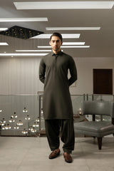 Green Plain Kameez Shalwar S5-31