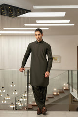 Green Plain Kameez Shalwar S5-31