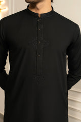 Black Embroidered Kameez Shalwar S5-34