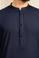 Blue Embroidered Kameez Shalwar S5-33
