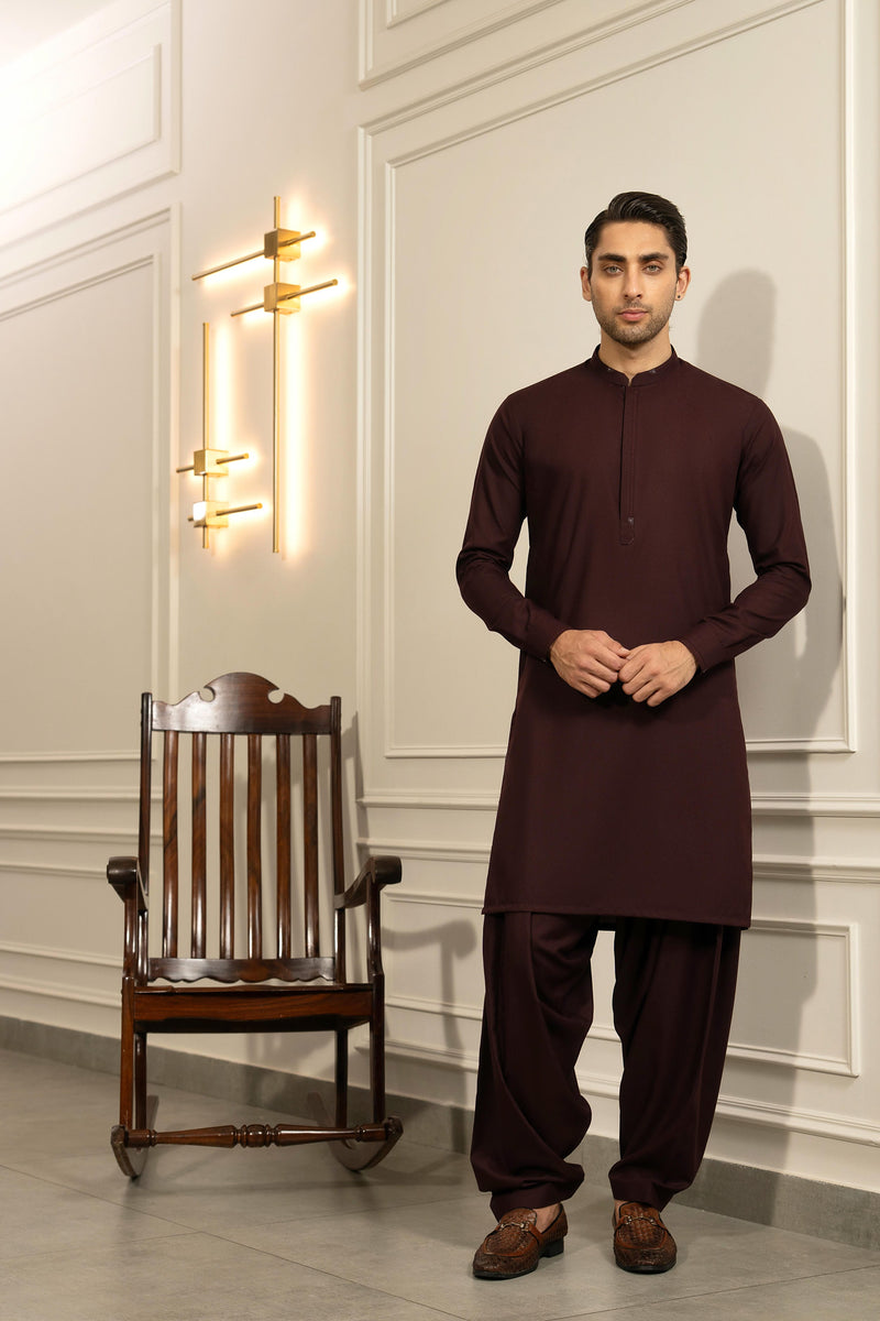 Mehroon Kameez Shalwar S5-37