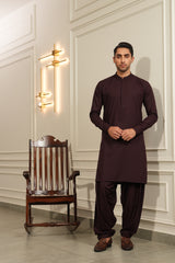 Mehroon Embroidered Kameez Shalwar S5-37