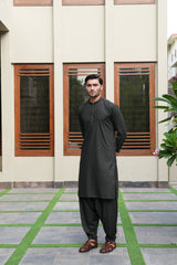 Green Embroidered Kameez Shalwar S5-13