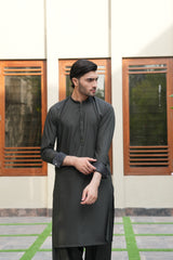 Green Embroidered Kameez Shalwar S5-13