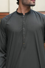 Green Embroidered Kameez Shalwar S5-13
