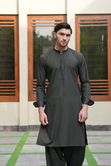 Green Embroidered Kameez Shalwar S5-13
