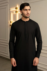 Black Embroidered Kameez Shalwar S5-19